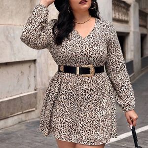 Shein Cheetah Print Dress(without belt)